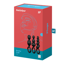 Набор анальных стимуляторов Satisfyer Plugs, черный