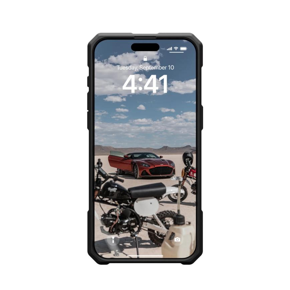 Защитный чехол MagSafe UAG Monarch Pro Forged Carbon Limited Edition для iPhone 15 Pro Max Композитный гибридный чехол с очень высоким уровнем защиты при падении