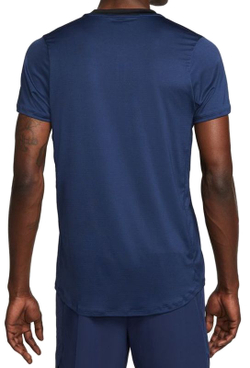 Мужское теннисное поло Nike Men's Court Dri-Fit Advantage Polo - midnight navy/black/white