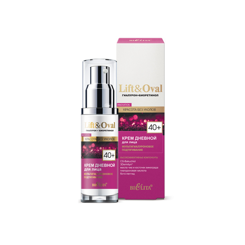 Крем дневной для лица “Мультигиалуроновое подтягивание” Lift&Oval (40+) 50мл