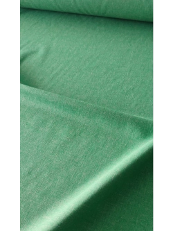 Лен с вискозой и ПЭ Зелень