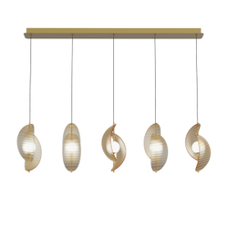 Подвесной светильник MD24030035-5B brass/amber