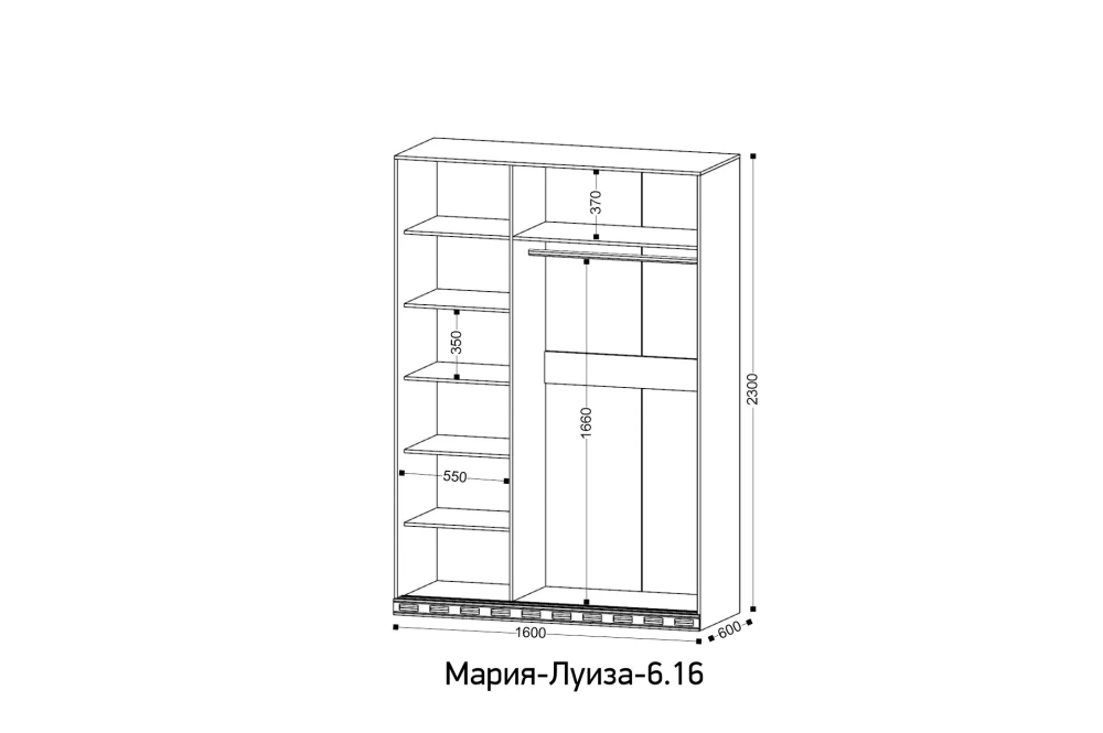 Мария Луиза 6.16 — классический шкаф-купе