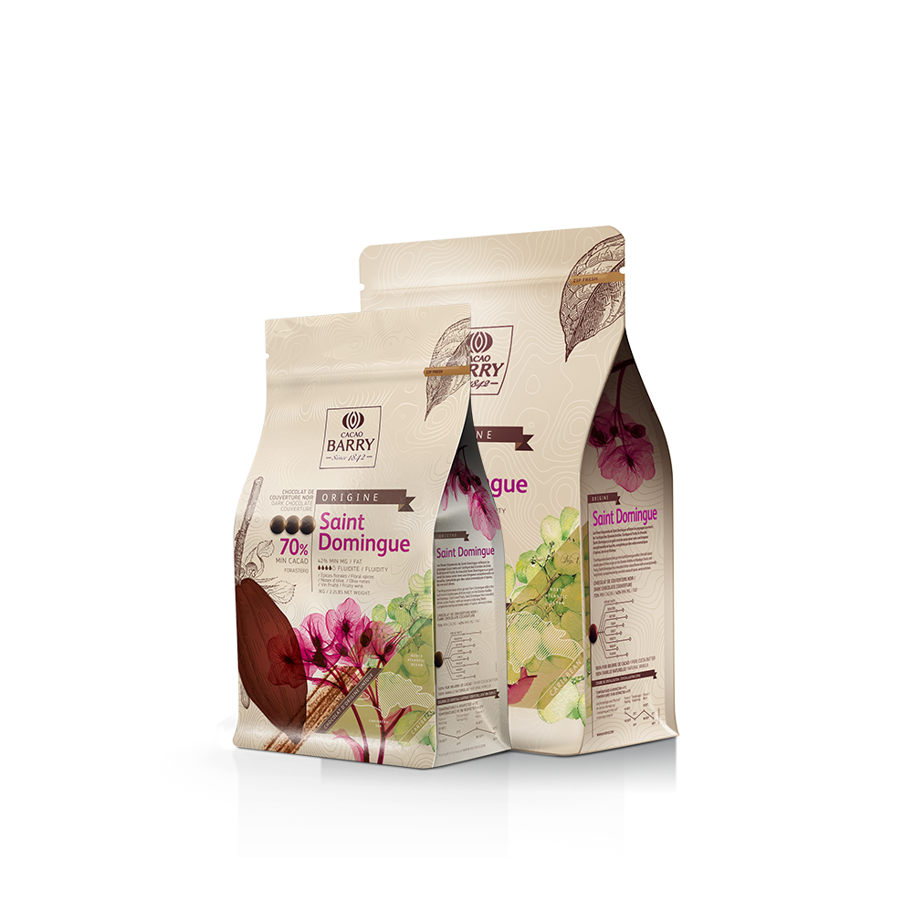 Шоколад Cacao Barry Saint Domingue,70% черный кувертюр, 1 кг