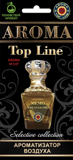 Ароматизатор для автомобиля AROMA TOP LINE №s07 African Leather картон