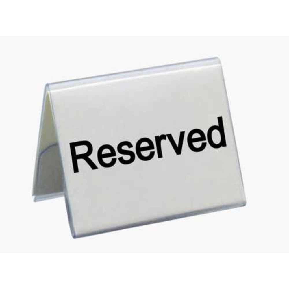 Табличка "Reserved" 5*4 см, пластик, P.L. Proff Cuisine