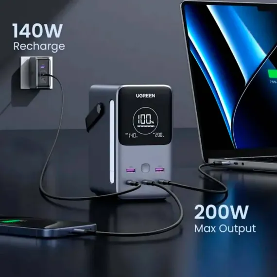 UGREEN PB770 48000mAh 300W 3USB-C + 2USB-A Grey