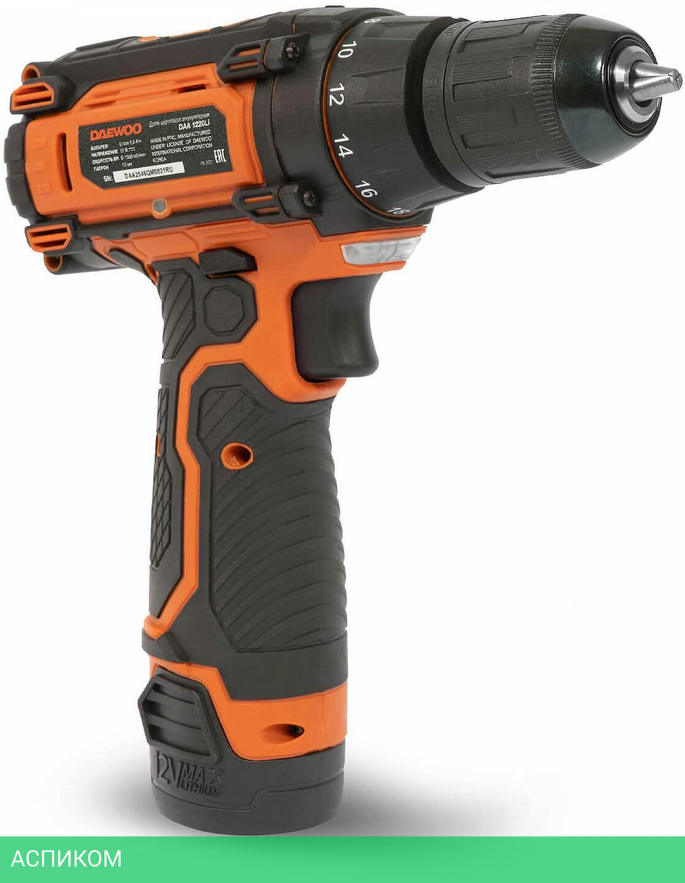 Дрель-шуруповерт Daewoo Power DAA 1220Li