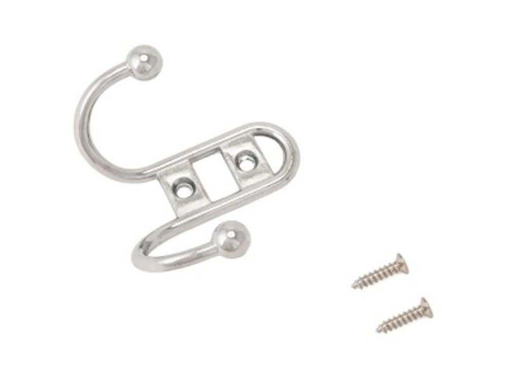 Вешалка-крючок №13 хром глянец (100шт/уп)