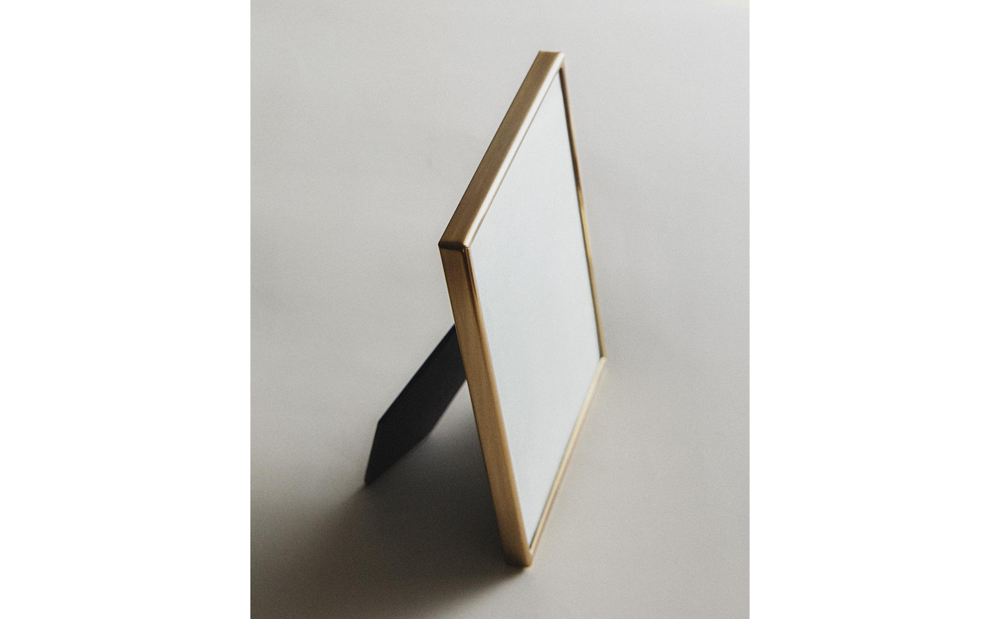 Zara Home Фоторамка из нержавеющей стали, цвет золотой, 18 см