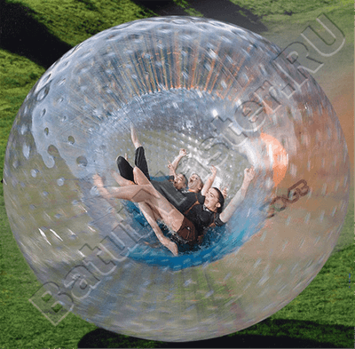 Зорб ПВХ"Капля", усиленные сиденья, диаметр 2.8 м
