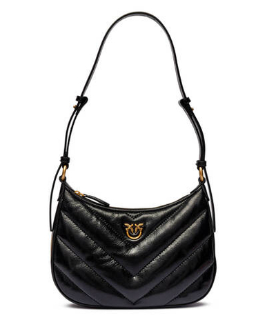 Кожаная сумка хобо HALF MOON MINI Pinko - черный(102790 A1RO)