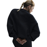 Баскетбольная женская толстовка Nike Sportswear Tech Fleece Black Sweatshirt