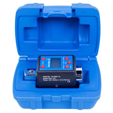 Цена на KING TONY (34607-1A) Динамометрический адаптер серии "DIGITAL", 3/4", 200-1000 Нм