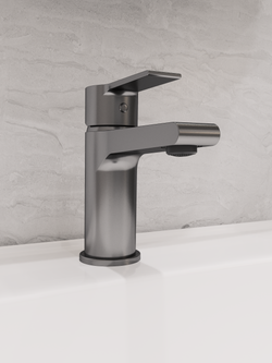 Смеситель для раковины STWORKI Дублин S41010GB вороненая сталь