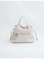 Сумка мешок через плечо средняя натуральная кожа