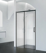 Душевая дверь BelBagno Acqua 120 ACQUA-BF-1-120-C-NERO профиль Черный стекло прозрачное