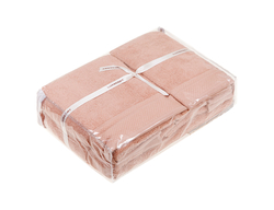 Набор полотенец 3 шт Luxberry Ritz розовый пак