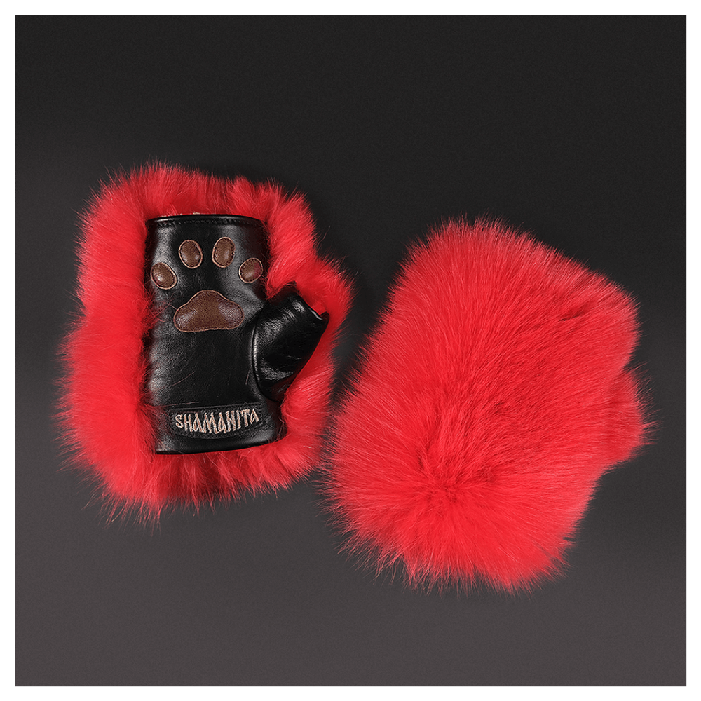 Митенки из меха «Полярная лисичка»