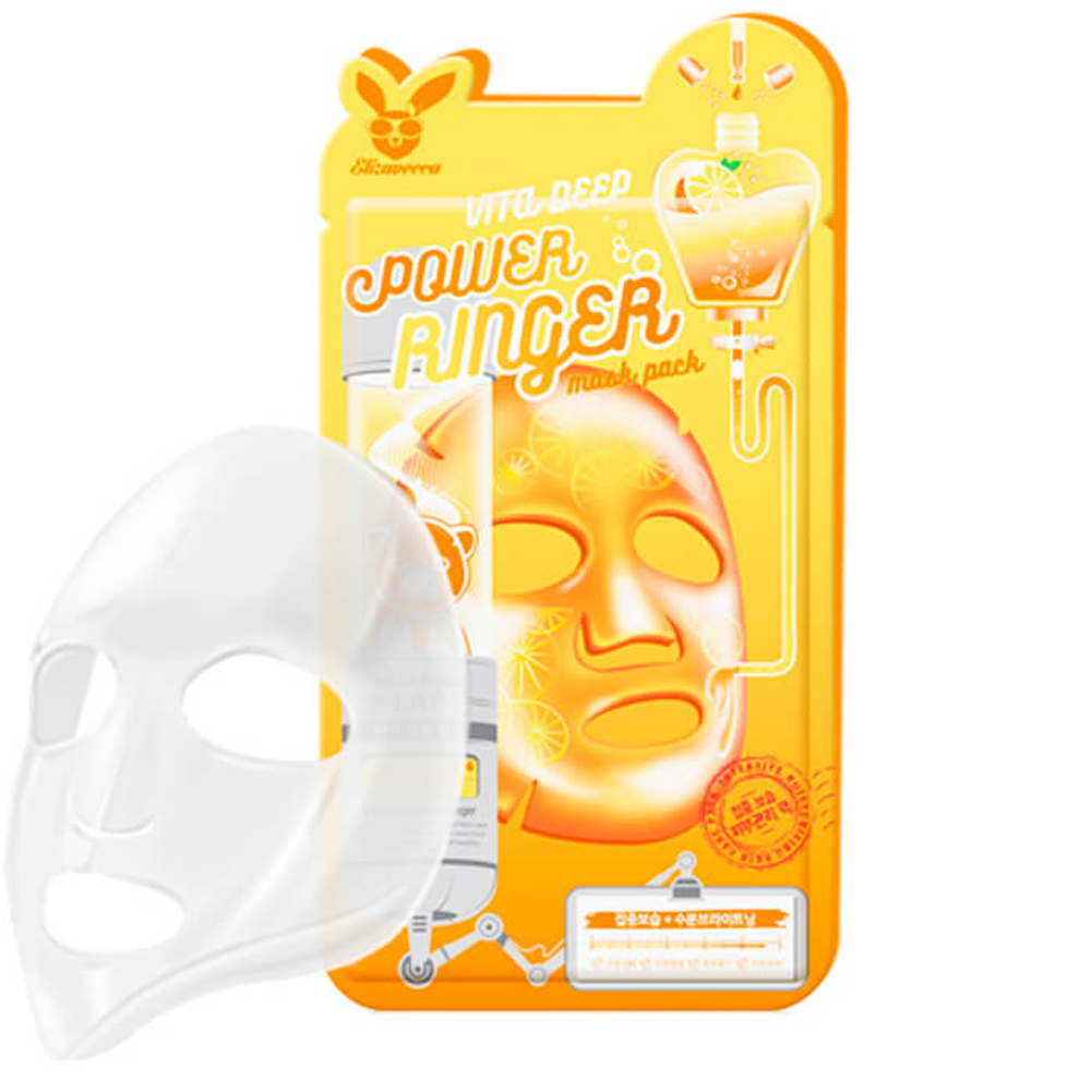 ELIZAVECCA Тканевая маска для лица Deep Power Ringer Mask Pack 23 ml