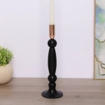 Подсвечник «FARY TALE» 9*32 см, Черный/золото