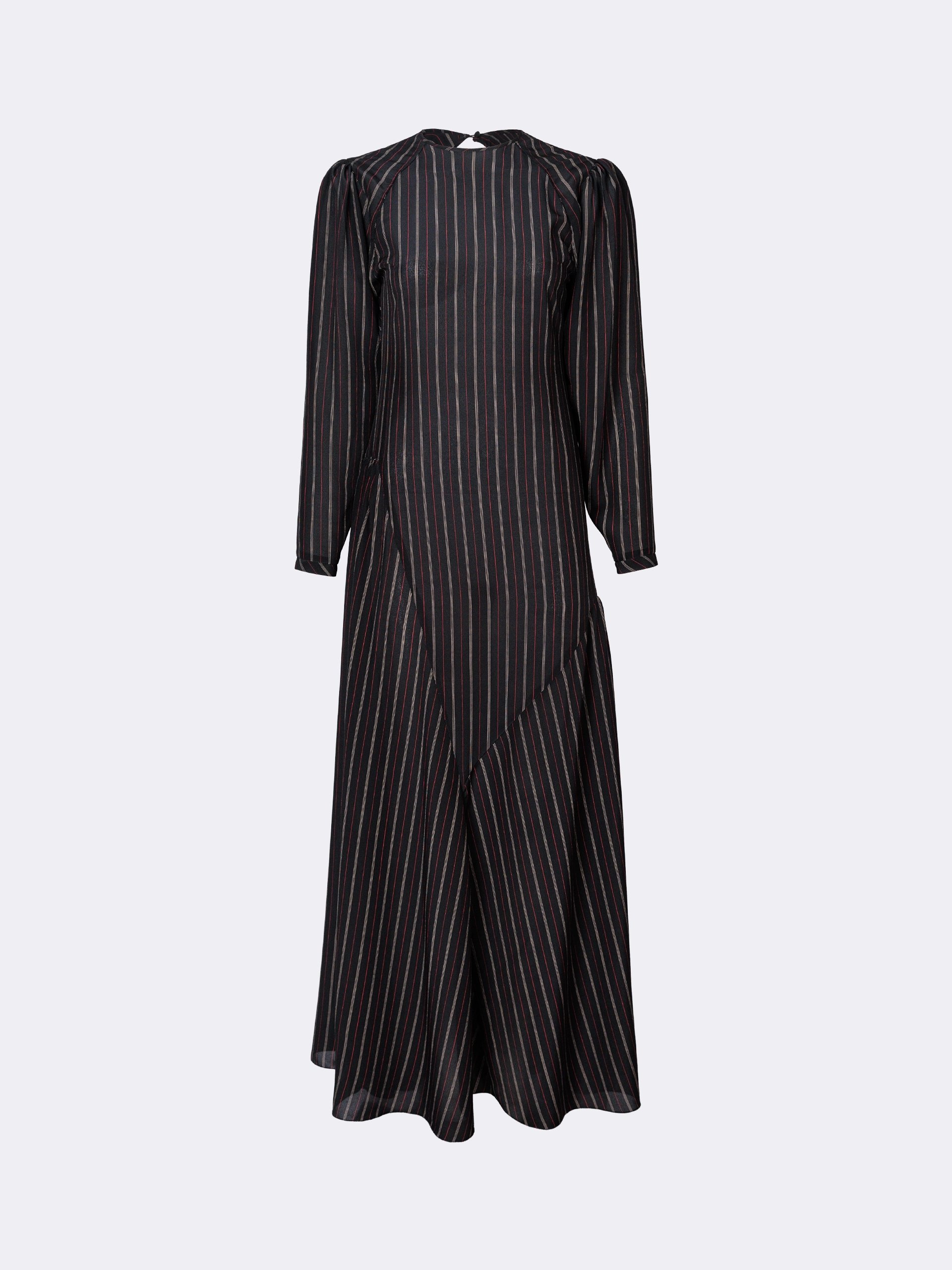 Платье макси в тонкую полоску OLA OLA