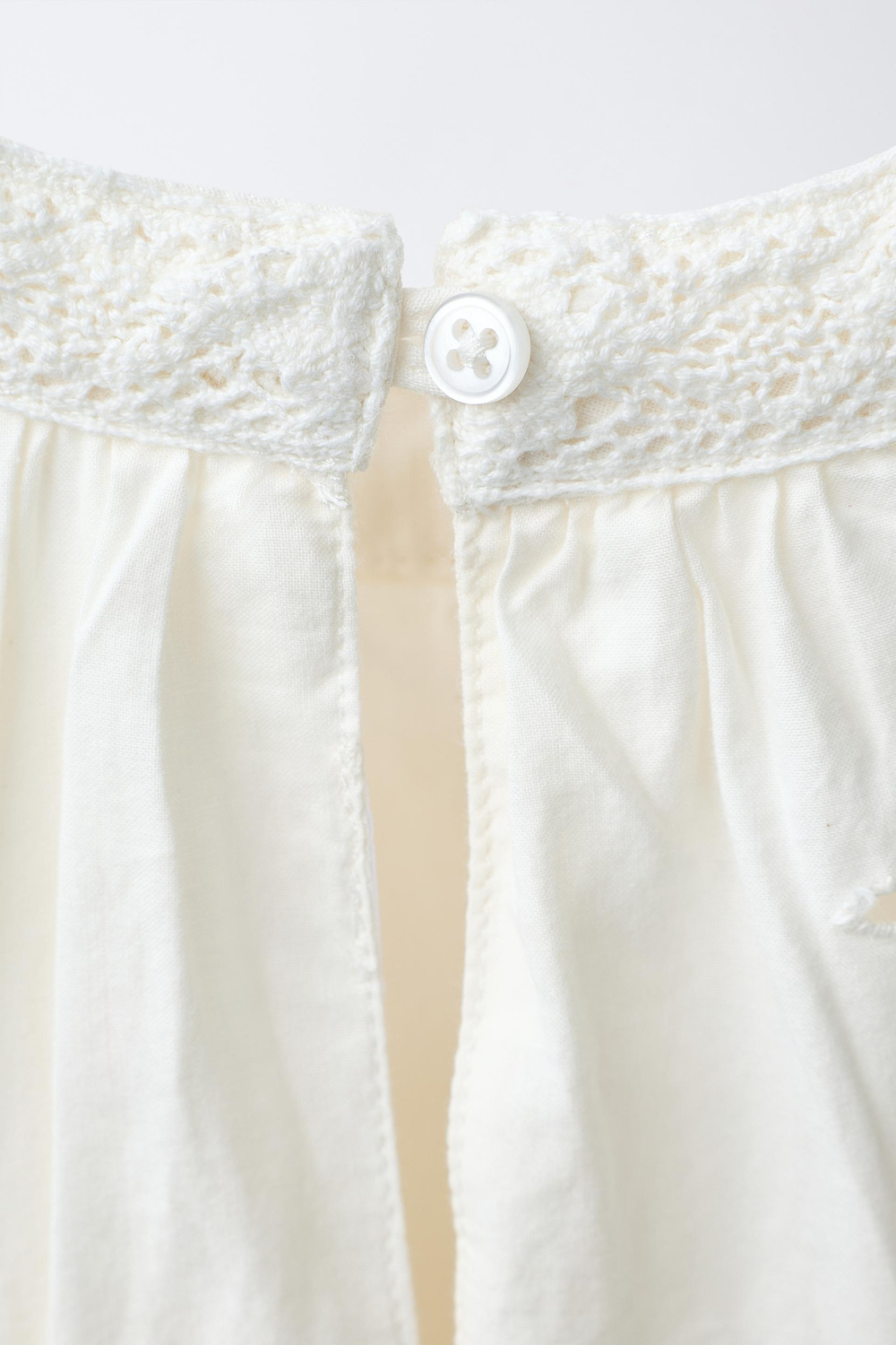 ZARA ПЛАТЬЕ ХАЛТЕР С ВЫШИВКОЙ, ЭКРЮ