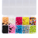 Набор украшений для девочек, в наборе бусины, браслет 13х6,5 см, коробка с-31244