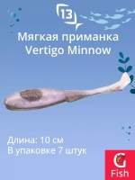 Мягкая приманка 13 FISHING Vertigo Minnow Dropshot 4"/ MO (7шт./уп.)