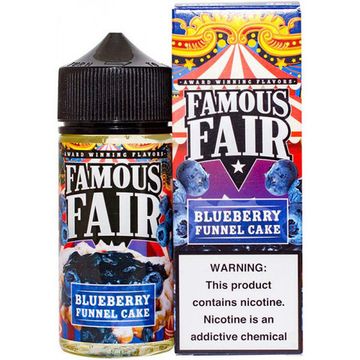 Жидкость Famous Fair (100 мл, 3 мг) Blueberry Funnel Cake