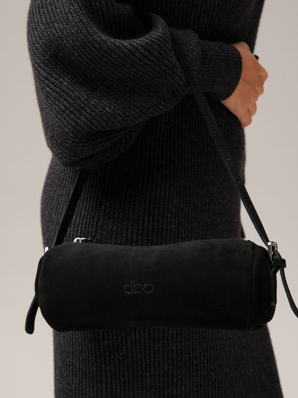 Замшевая сумка DBR 31343 черный велюр