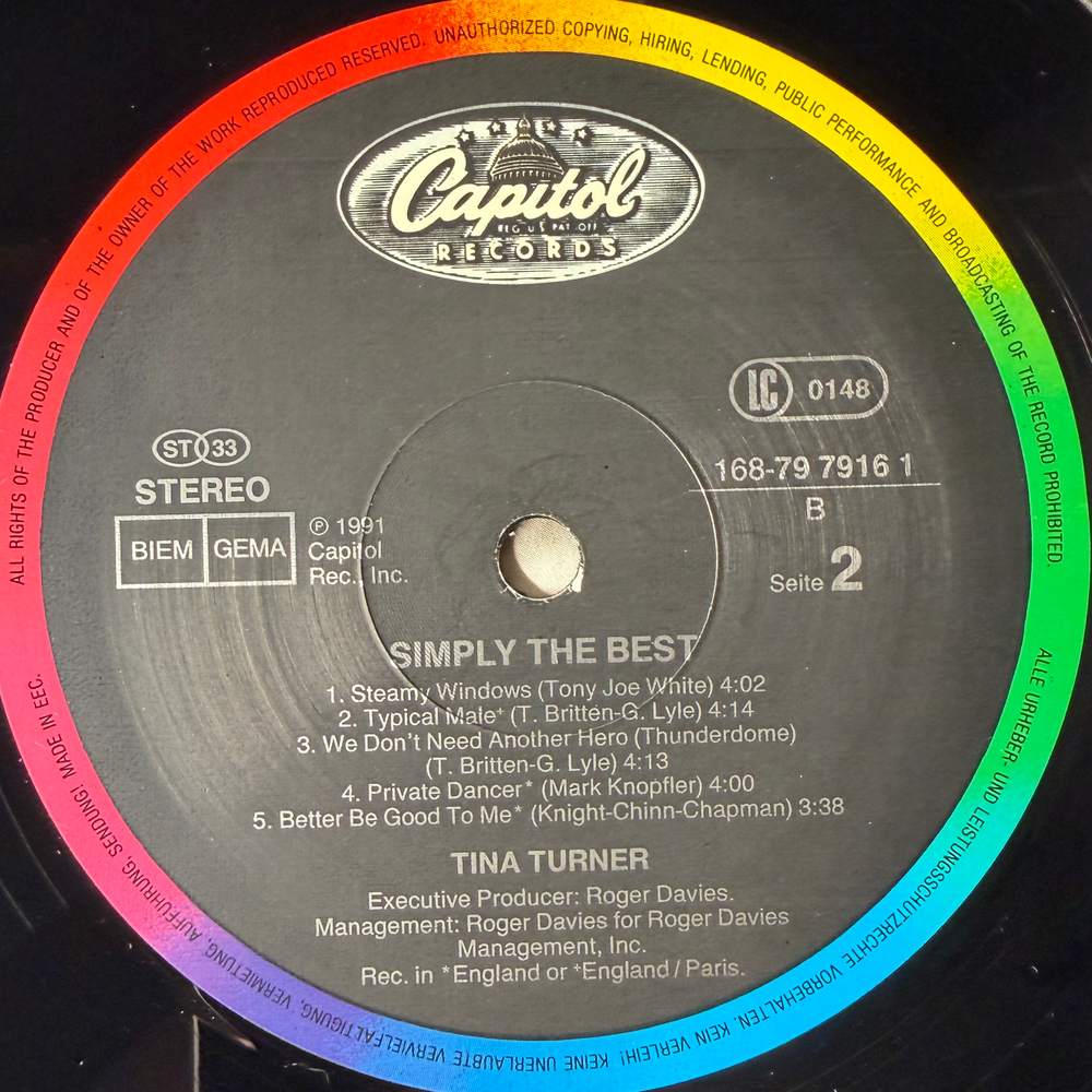 Виниловая пластинка Tina Turner ‎– Simply The Best 2LP