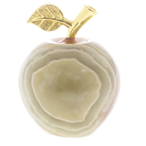 Сувенир "Яблоко" оникс зелено-коричневый 3,9х5,2 см (1,5) 121858