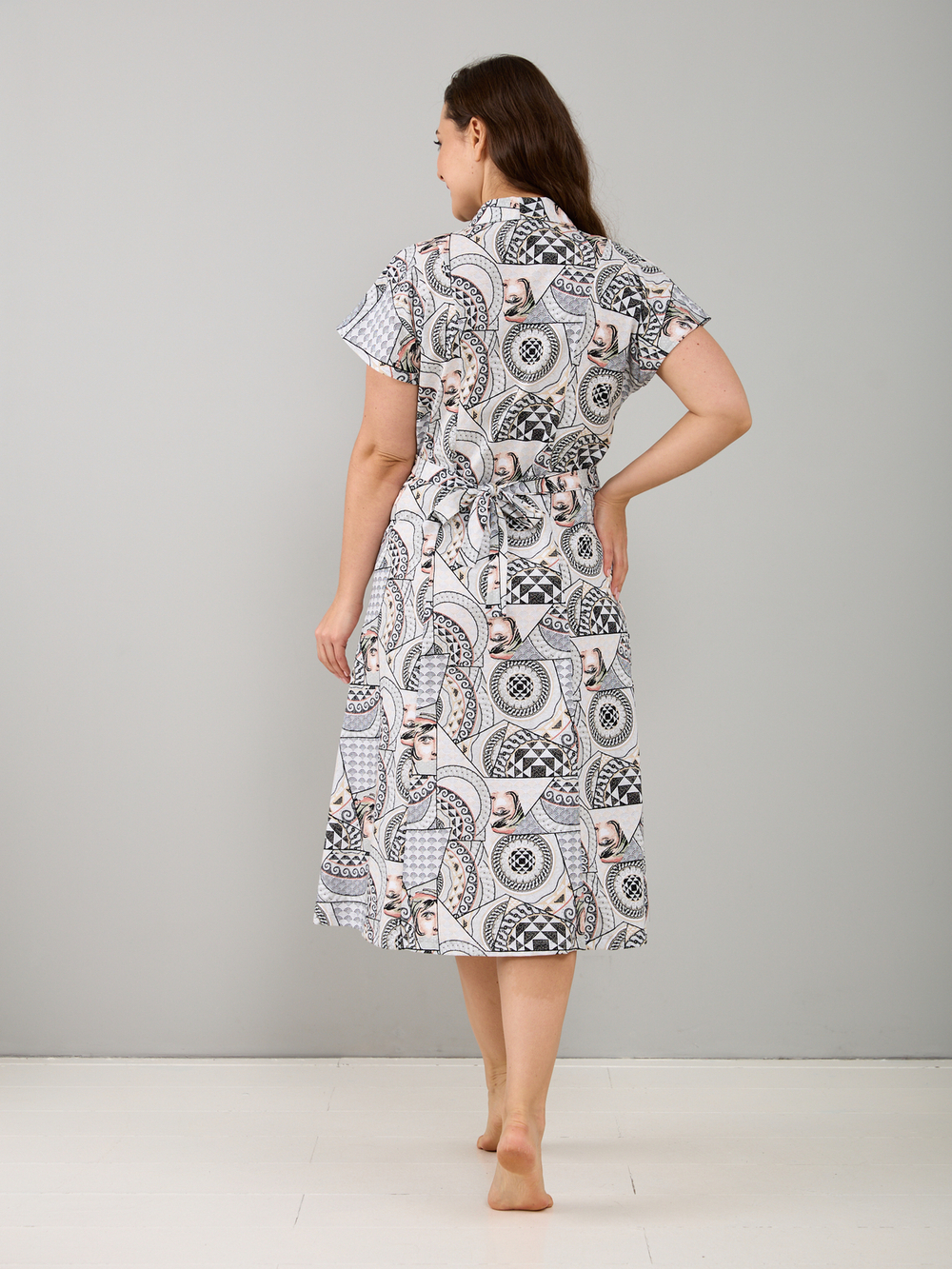 Халат Х-044/греция-мозаика