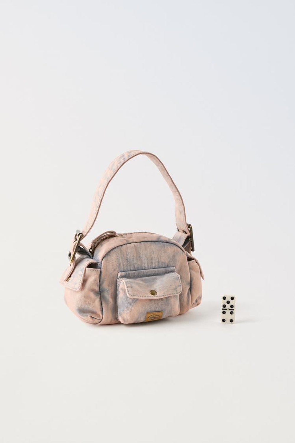 ZARA МИНИ-СУМКА ЧЕРЕЗ ПЛЕЧО, СИНЕВАТЫЙ