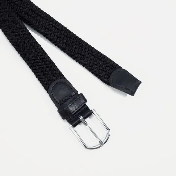 Ремень женский, ширина 2,5 см, пряжка металл, цвет чёрный