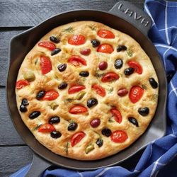 Сковорода 30 см с 2-мя ручками чугун черная ИНДУКЦИЯ LAVA