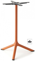 Стол ламинированный обеденный Scab Design Tripe, терракотовый, состаренный дуб тортора