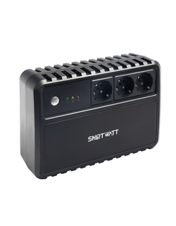 Источник бесперебойного питания SMARTWATT линейно-интерактивный, 1000/600 ВА/Вт, напольный, LED индикация, Shuko CEE7/4 - 3 шт.