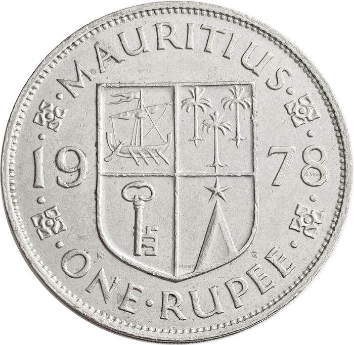 1 рупия 1978 Маврикий