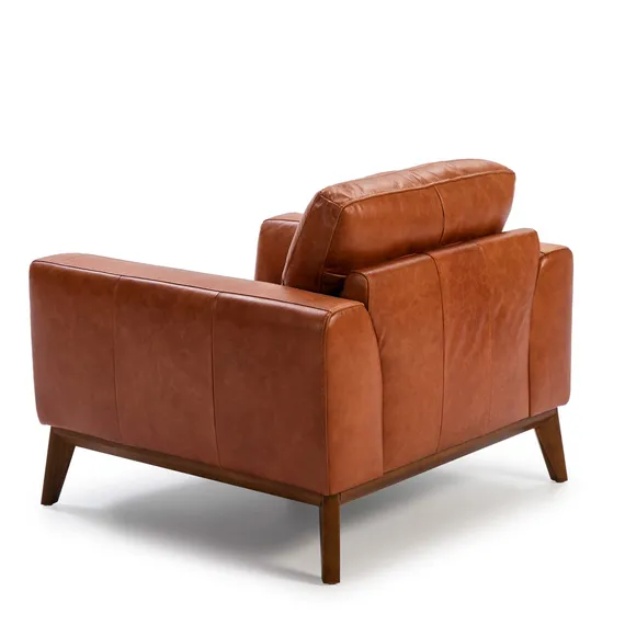 Кресло Angel Cerda KF1016-1P, коричневая кожа