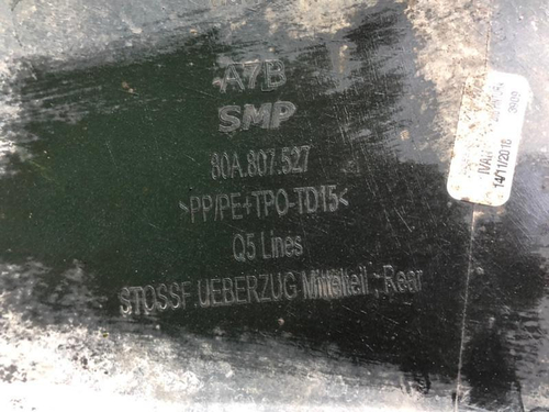 Юбка заднего бампера Audi Q5 2 80A (2017-2020)