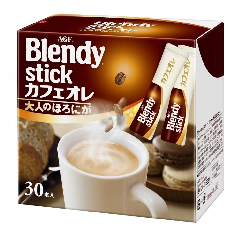 Кофе в пакетиках AGF Blendy Stick Эспрессо с молоком и сахаром 27шт, Япония Бленди