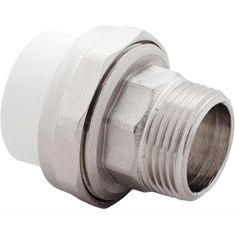 Муфта комбин.разъемная (Американка), бел. PP-R 32х3/4", НР, РТП (80/10)