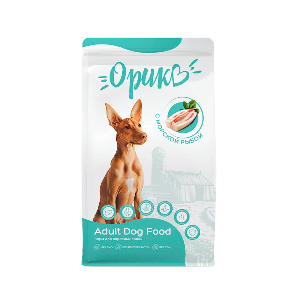 Cухой корм для взрослых собак всех пород с морской рыбой Орико