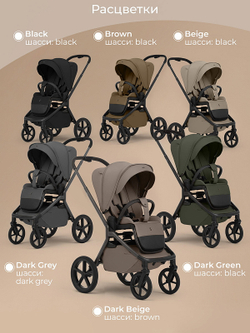 Детская коляска 2 в 1 Sweet Baby SBL Orso 427634 Dark Grey