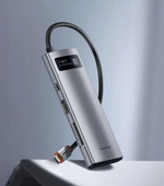 Адаптер Type-C Baseus Clarity (Type-C, 3xUSB3.0, HDMI, SD, TF) (B00030708811-0)