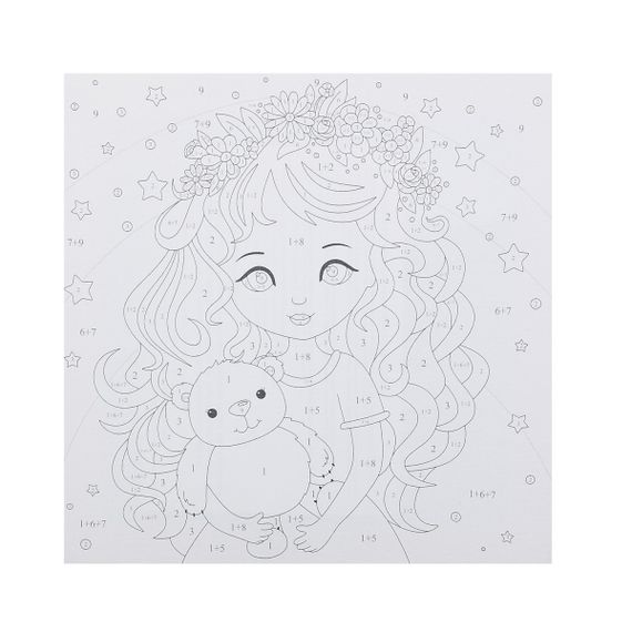 Nömrəli Rəngləmə Lori Çərçivədə  (20*20) &quot;Фея снов&quot;