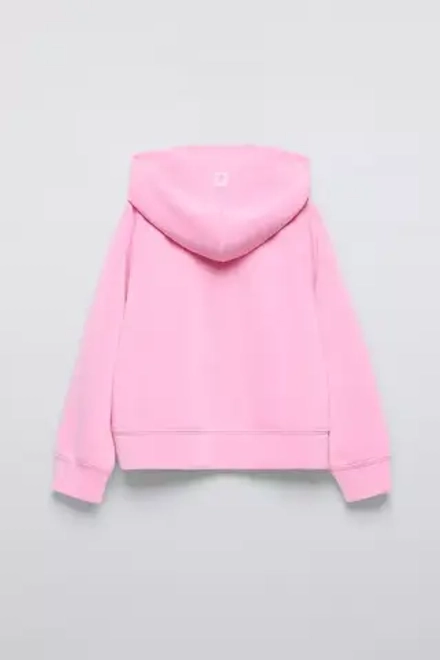 ZARA ХУДИ ИЗ ВЫСОКОКАЧЕСТВЕННОЙ МЯГКОЙ ТКАНИ, РОЗОВЫЙ