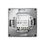 ARTGALLERY 1-клавишный ВЫКЛЮЧАТЕЛЬ с подсветкой, 10АХ, механизм, быстрозажим. клем., БАЗАЛЬТ